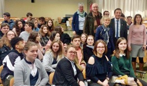 Un gruppo di alunni francesi in visita al Compagnoni