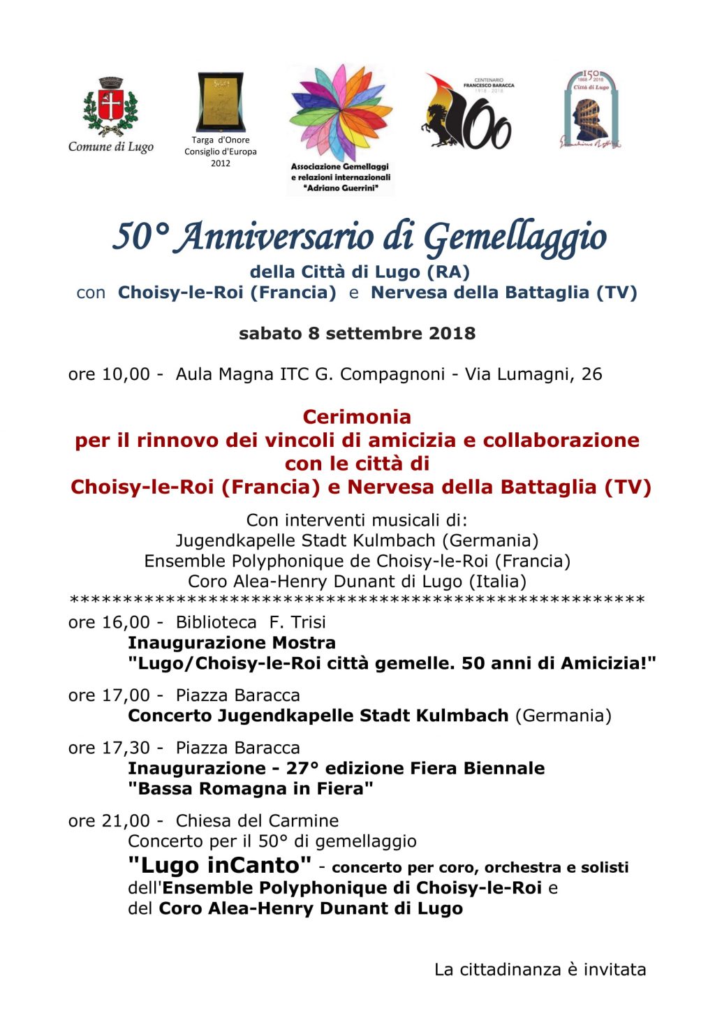 8 settembre, una giornata ricca di eventi per la nostra Associazione