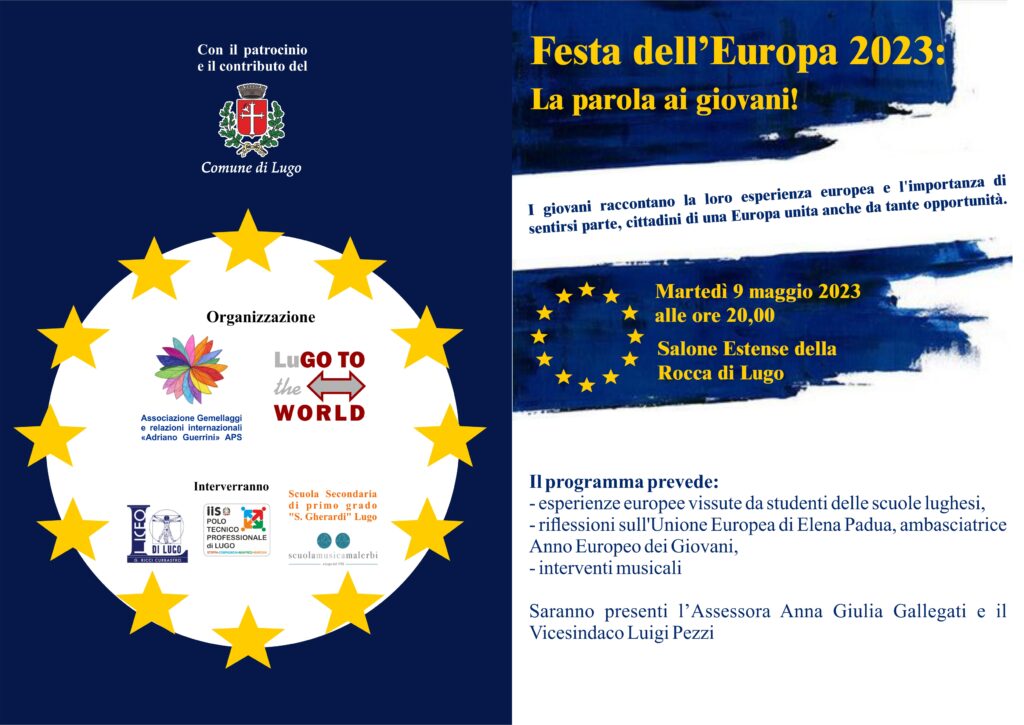 Programma Serata Festa dell’Europa